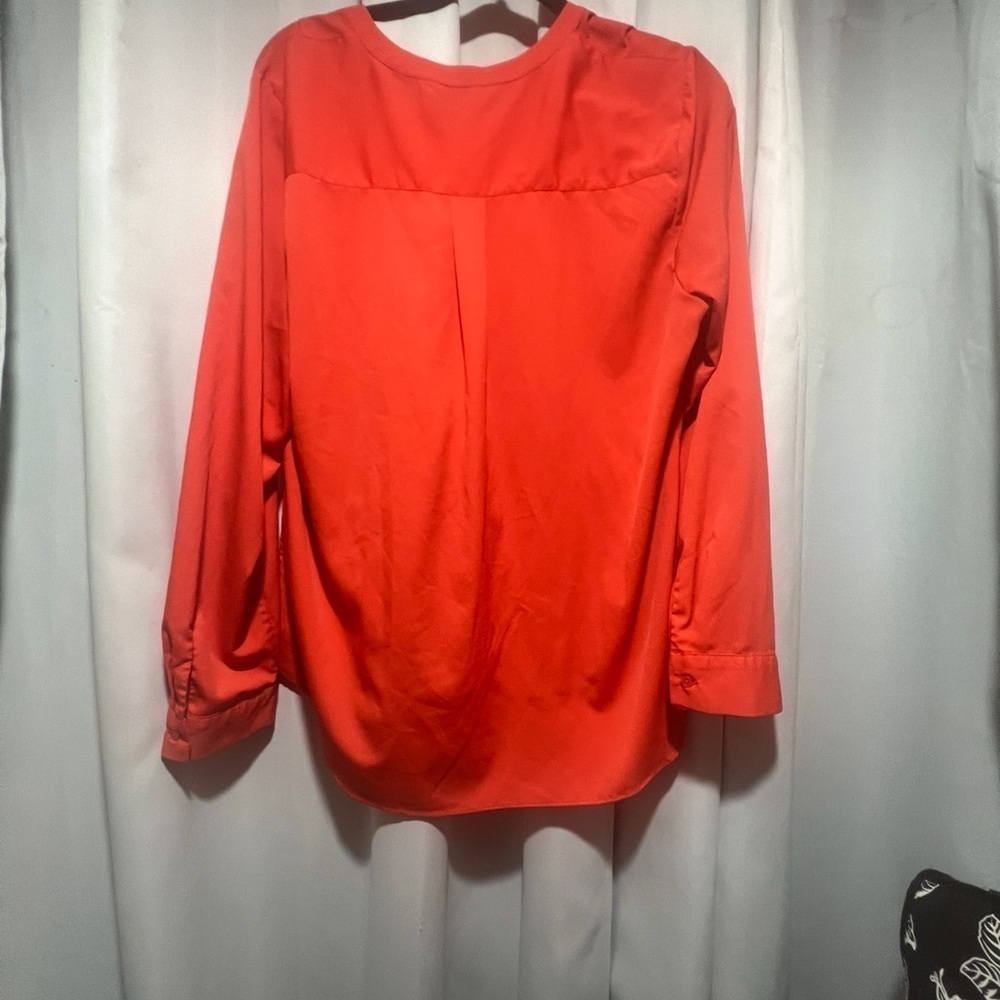 Banana Republic Vibrant Red Blouse XL - Picture 3 of 7